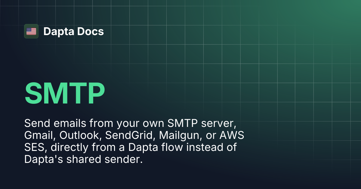SMTP | Dapta Docs