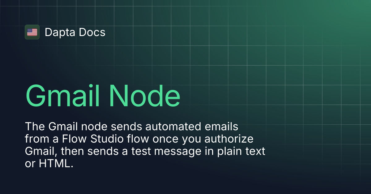 Gmail Node | Dapta Docs