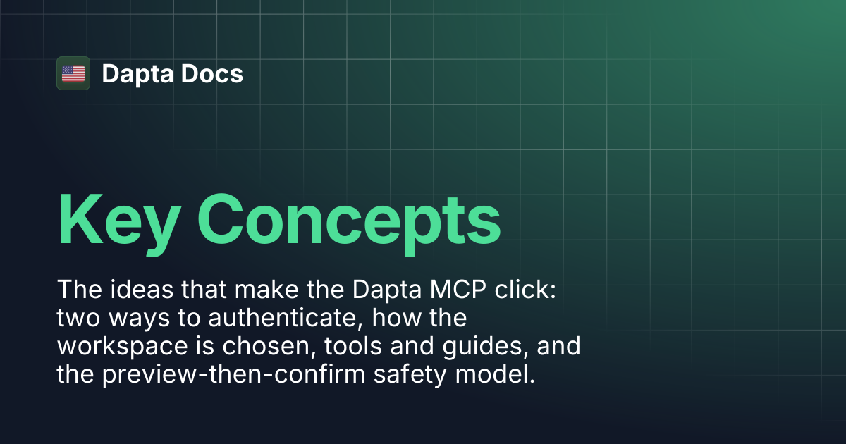 Key Concepts | Dapta Docs