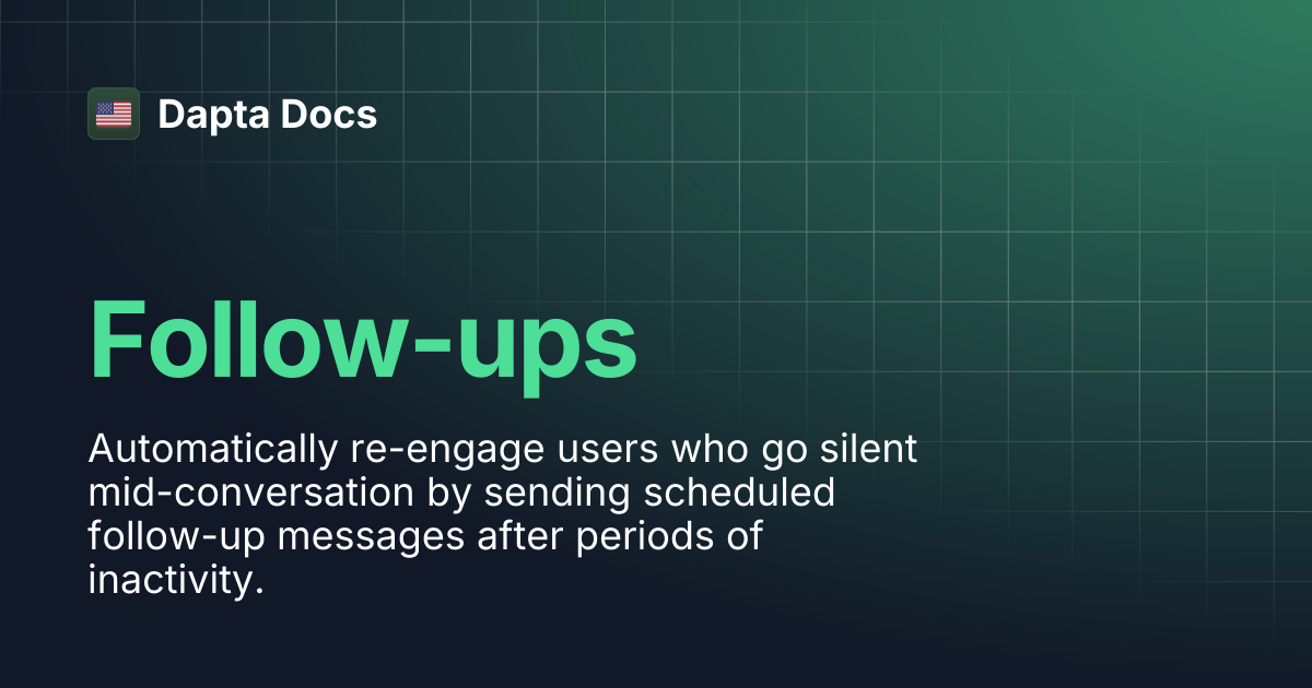 Follow-ups | Dapta Docs