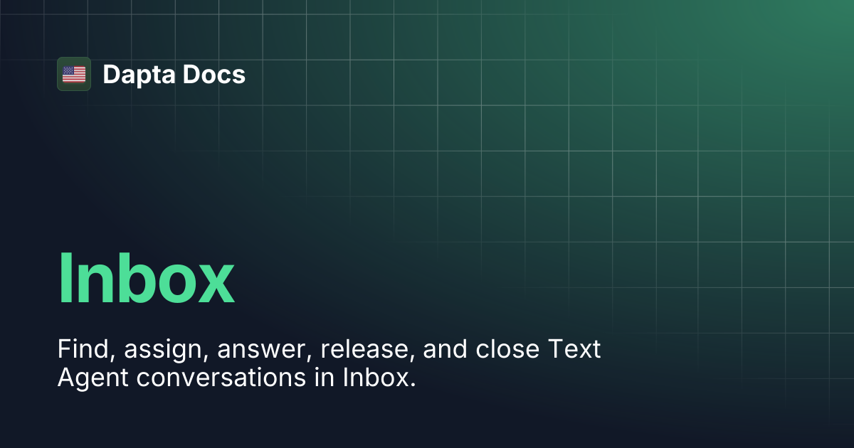Inbox | Dapta Docs