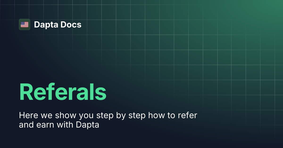 Referals | Dapta Docs
